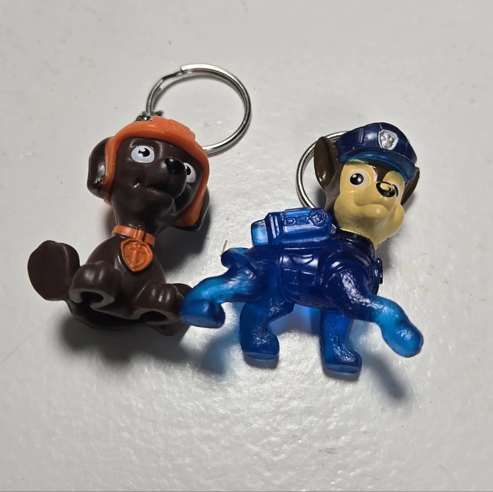 2 Paw Patrol Keychains 1.5